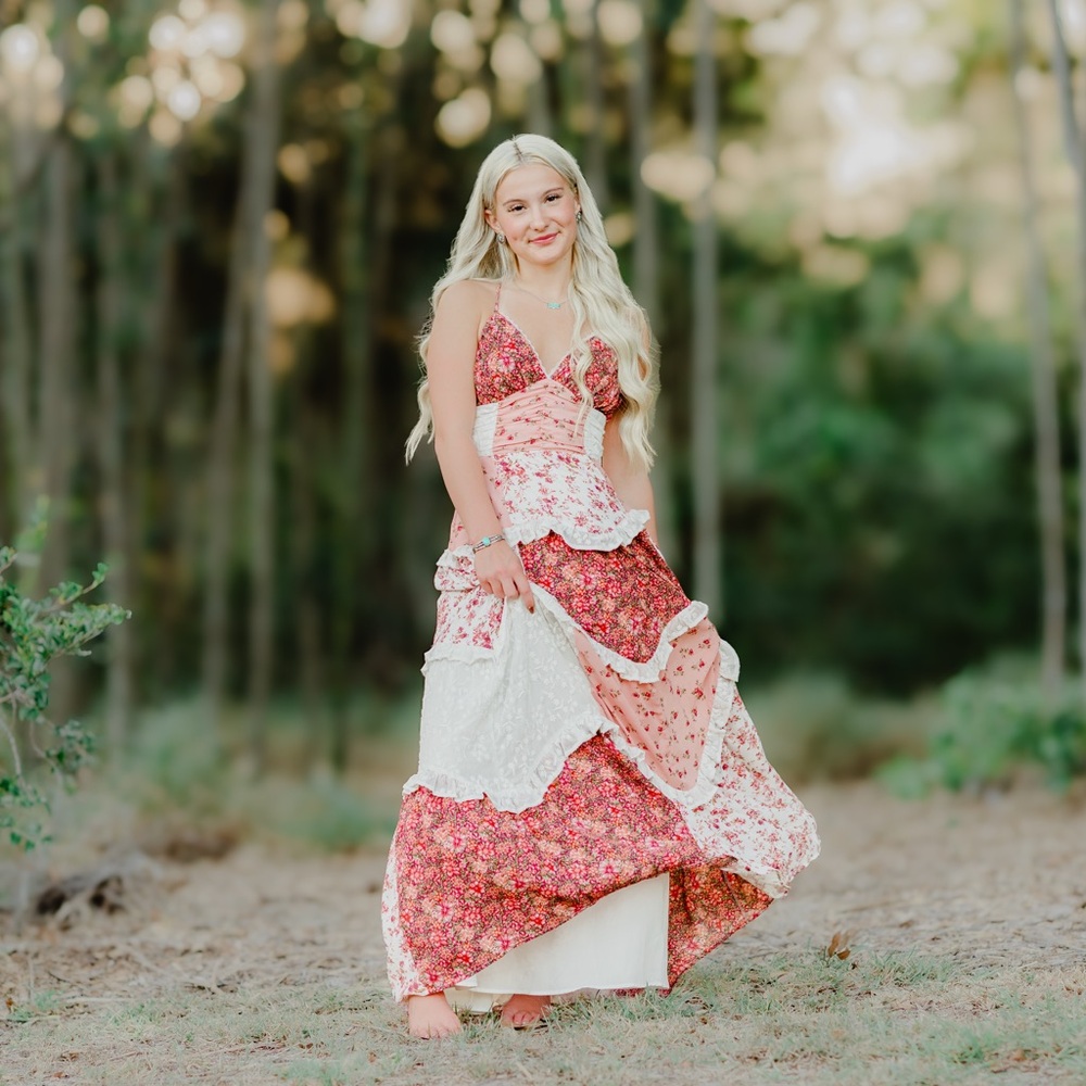 Floral Patchwork Maxi Dress